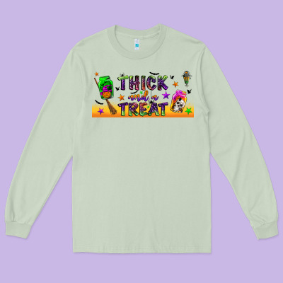 Thick And A Treat Libbey Glass Long Sleeve Tee Designed By Bundleandbundleshop
