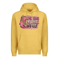 Antique Gold give boot to the cancer Premium Hoodie - CowGirlArtShop