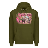 Army Green give boot to the cancer Premium Hoodie - CowGirlArtShop