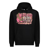 Black give boot to the cancer Premium Hoodie - CowGirlArtShop