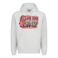 Dove Grey give boot to the cancer Premium Hoodie - CowGirlArtShop