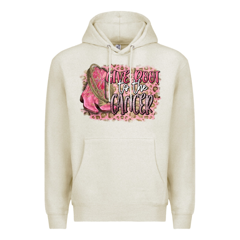 Give Boot To The Cancer Premium Hoodie by CowGirlArtShop | Teevron