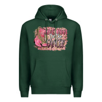 Sports Green give boot to the cancer Premium Hoodie - CowGirlArtShop