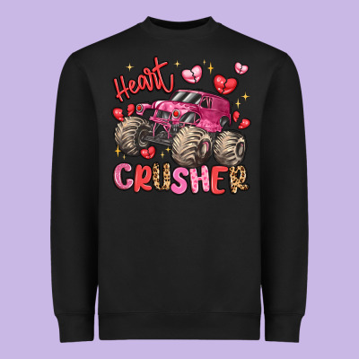 Name Monster Truck Heartbreaker Heavyweight Sweatshirt Designed By Lillyallendesigns