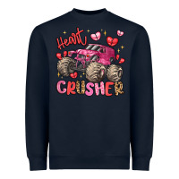 Navy name monster truck heartbreaker Heavyweight Sweatshirt - LillyAllenDesigns