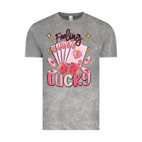 Cloud Rock feeling lucky Vintage Tee - MaliasSmallBusiness
