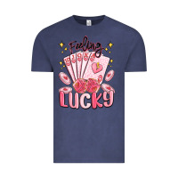 Vintage Denim feeling lucky Vintage Tee - MaliasSmallBusiness