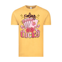 Vintage Mustard feeling lucky Vintage Tee - MaliasSmallBusiness