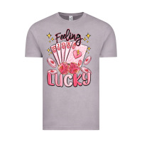 Vintage Zinc feeling lucky Vintage Tee - MaliasSmallBusiness