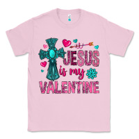 Bubblegum Pink jesus is my valentine Classic Tee - NancyCooperArtShop