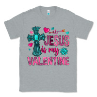 Heather Grey jesus is my valentine Classic Tee - NancyCooperArtShop