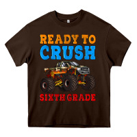Chocolate Brown ready to crush sixth grade Heavy Core Tee - Artiststas