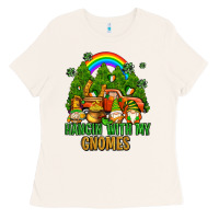 Bone hangin with my gnomes with rainbow Ladies Tee - AdoDesignShop