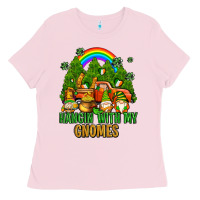Hangin With My Gnomes With Rainbow Ladies Tee | Teevron