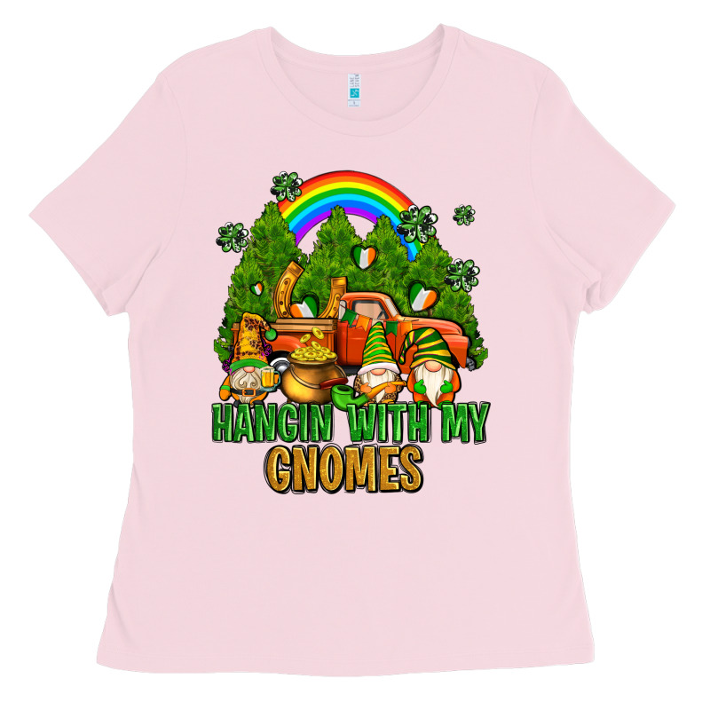 Hangin With My Gnomes With Rainbow Ladies Tee by AdoDesignShop | Teevron