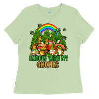 Matcha hangin with my gnomes with rainbow Ladies Tee - AdoDesignShop