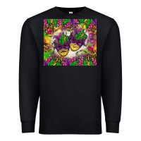 Black Mardi Gras masks tumbler Premium Sweatshirt - HowdyJamesFarm