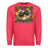 Cardinal Mardi Gras masks tumbler Premium Sweatshirt - HowdyJamesFarm