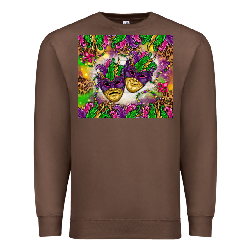 Mardi Gras Masks Tumbler Premium Sweatshirt by HowdyJamesFarm | Teevron
