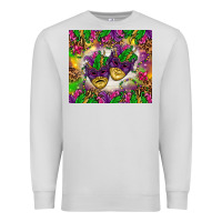 Dove Grey Mardi Gras masks tumbler Premium Sweatshirt - HowdyJamesFarm