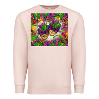 Pale Pink Mardi Gras masks tumbler Premium Sweatshirt - HowdyJamesFarm
