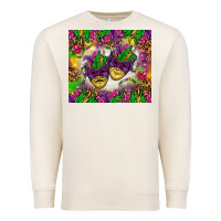Sandshell Mardi Gras masks tumbler Premium Sweatshirt - HowdyJamesFarm