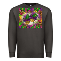 Smoke Mardi Gras masks tumbler Premium Sweatshirt - HowdyJamesFarm