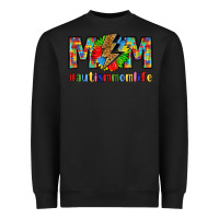 Black empowering autism mom life Heavyweight Sweatshirt - LillyAllenDesigns