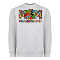 Heather Grey empowering autism mom life Heavyweight Sweatshirt - LillyAllenDesigns