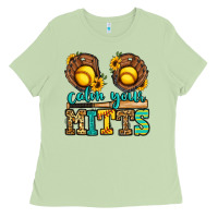 Matcha calm your mitts softball Ladies Tee - Jasminsmagicworld