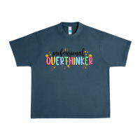 Midnight Navy professional overthinker Urban Heavy Tee - MaliasSmallBusiness