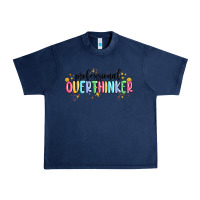Navy professional overthinker Urban Heavy Tee - MaliasSmallBusiness