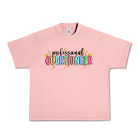 Salmon professional overthinker Urban Heavy Tee - MaliasSmallBusiness