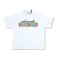 White professional overthinker Urban Heavy Tee - MaliasSmallBusiness
