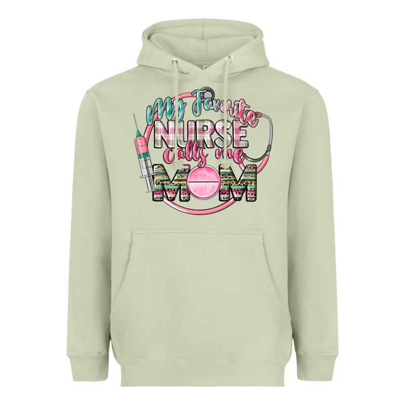 My Favorite Nurse Calls Me Mom Heavyweight Hoodie by CowGirlArtShop | Teevron