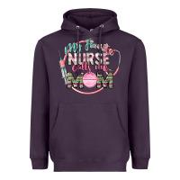 Plum my favorite nurse calls me mom Heavyweight Hoodie - CowGirlArtShop