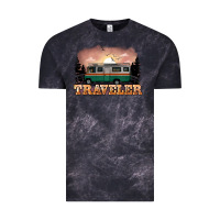 Cloud Black traveler Vintage Tee - NancyCooperArtShop