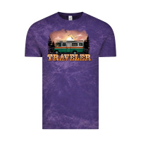Cloud Purple traveler Vintage Tee - NancyCooperArtShop