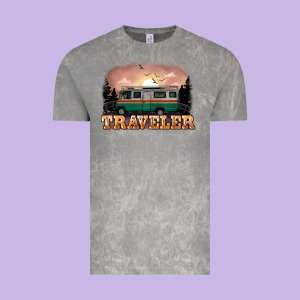 Traveler Vintage Tee Designed By Nancycooperartshop