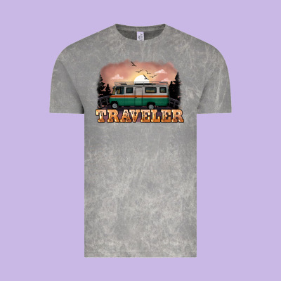 Traveler Vintage Tee Designed By Nancycooperartshop