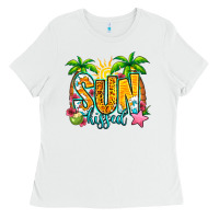 White sun kissed summer Ladies Tee - Jasminsmagicworld