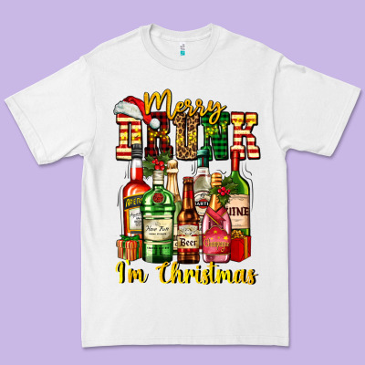 Merry Drunk Im Christmas Premium Tee Designed By Adodesignshop