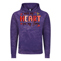 Cloud Purple i wear my heart on my sleeve Vintage Hoodie - MaliasSmallBusiness