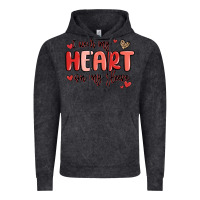 Vintage Black i wear my heart on my sleeve Vintage Hoodie - MaliasSmallBusiness