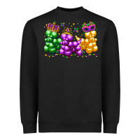 Black mardi gras bead dogs Heavyweight Sweatshirt - LillyAllenDesigns