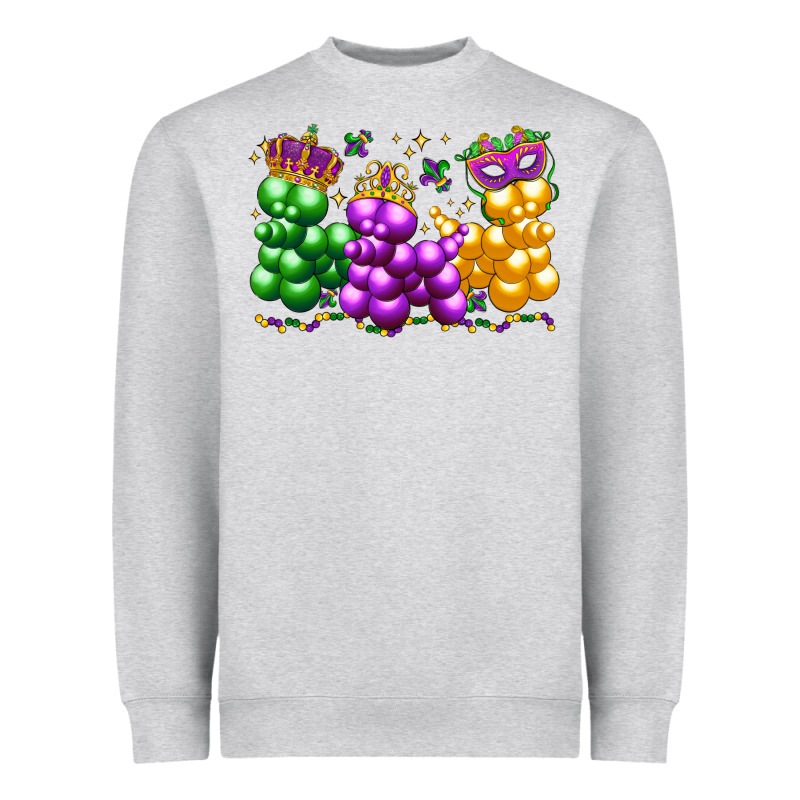 Mardi Gras Bead Dogs Heavyweight Sweatshirt by LillyAllenDesigns | Teevron