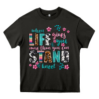 Asphalt when life gives you more than you can stand kneel Heavy Core Tee - AdoDesignShop