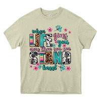 Mossy when life gives you more than you can stand kneel Heavy Core Tee - AdoDesignShop