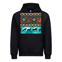 Black native american aztec seamless pattern Urban Hoodie - BundleAndBundleShop