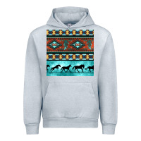 Heather Grey native american aztec seamless pattern Urban Hoodie - BundleAndBundleShop